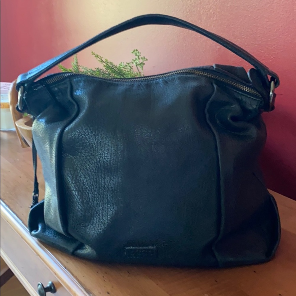 💕ECCO classic leather shoulder bag